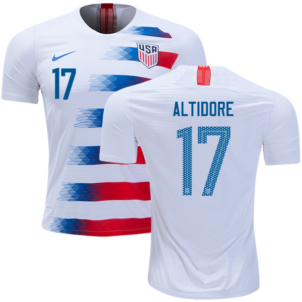 USA #17 Altidore Home Kid Soccer Country Jersey